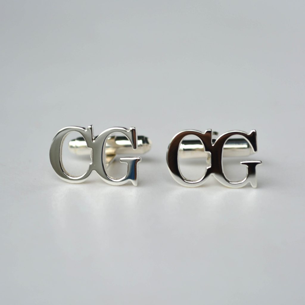 Custom Cufflinks 2 Initials Custom Cufflinks