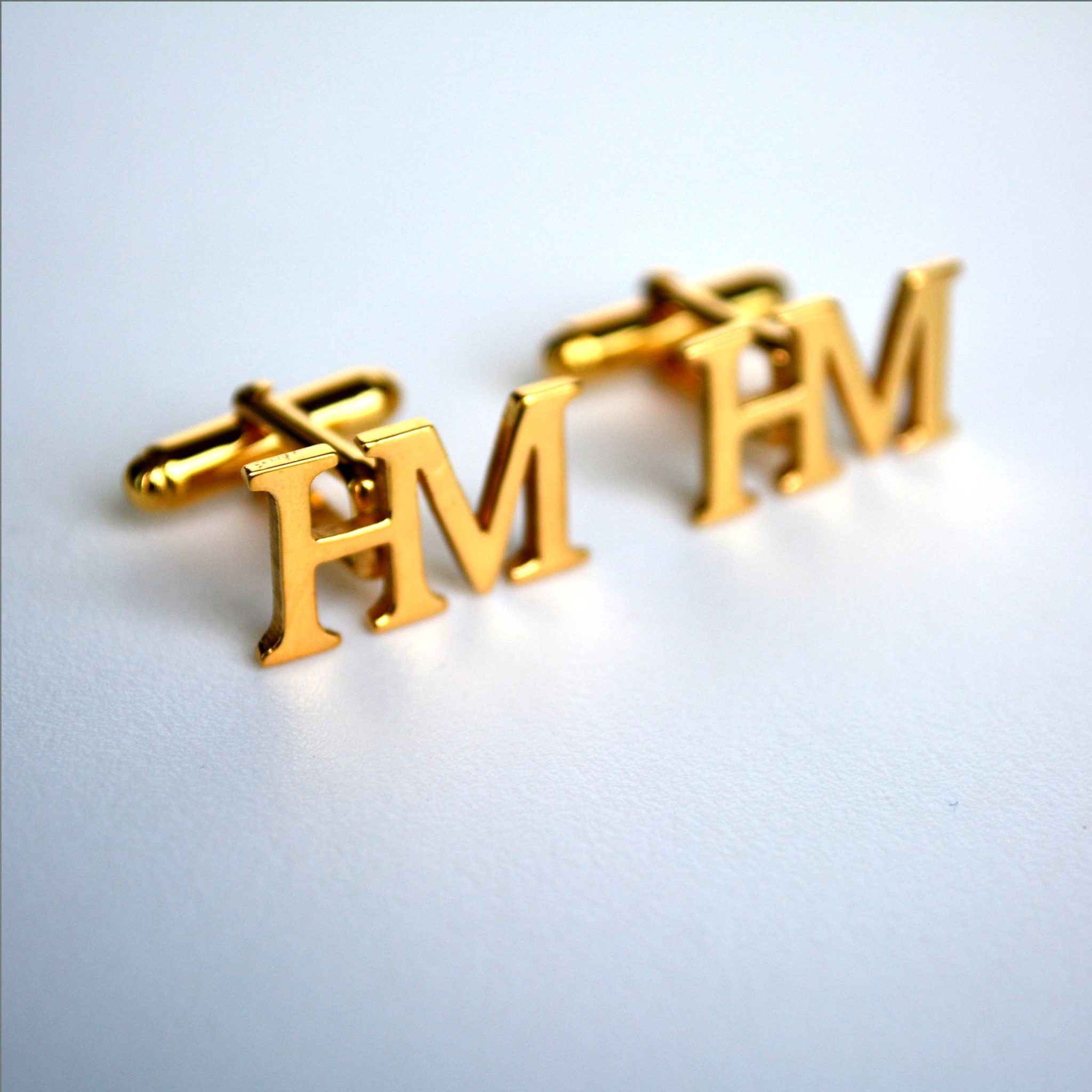 Custom Cufflinks 2 Initials Custom Cufflinks