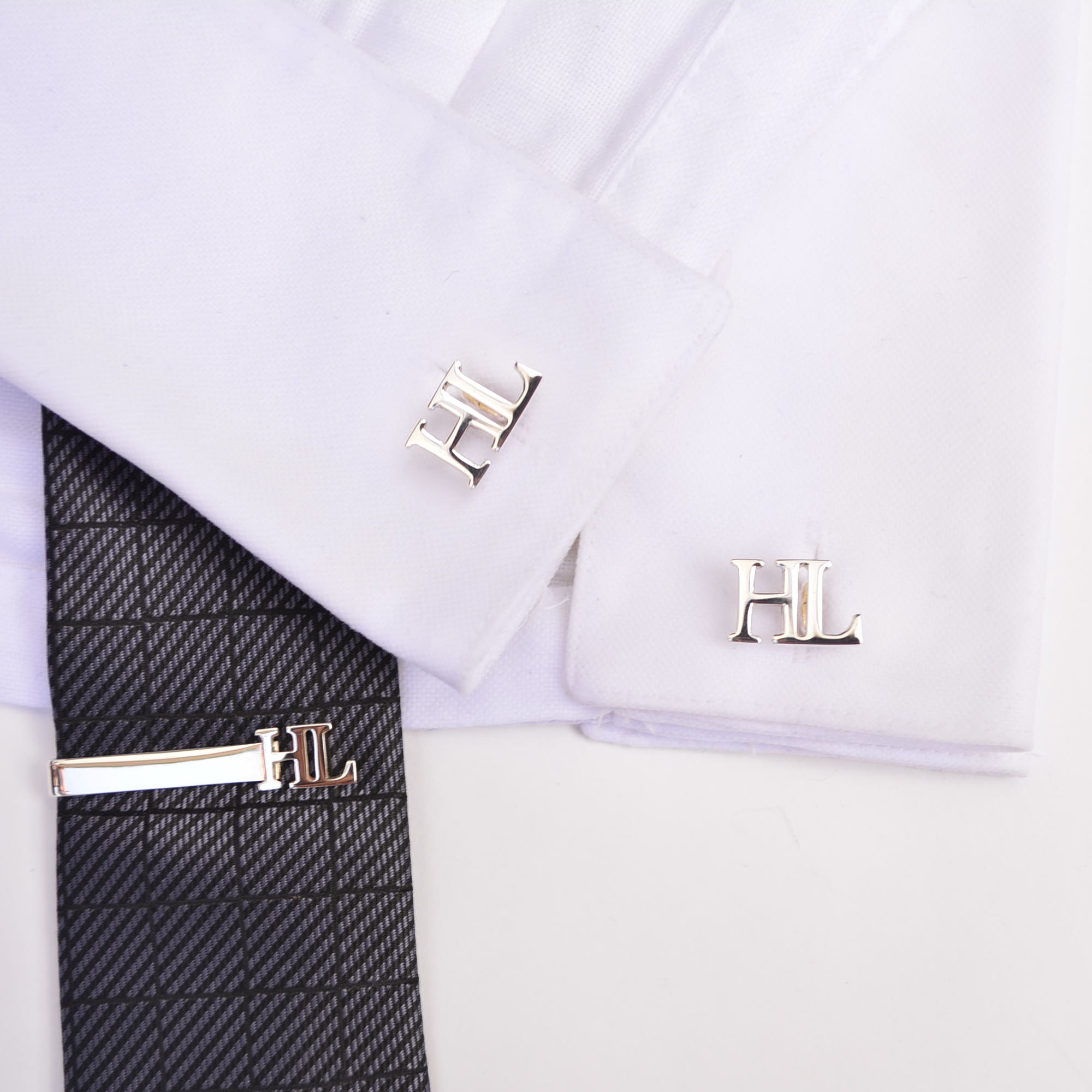 Set of Custom Cufflinks and Tie Clip – Custom Cufflinks